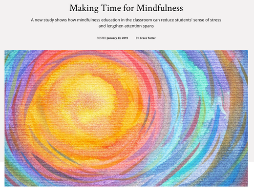 Making Time for Mindfulness